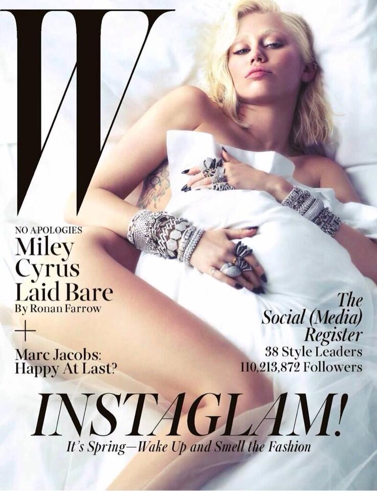 Miley Cyrus senza veli su W Magazine fa impazzire la rete