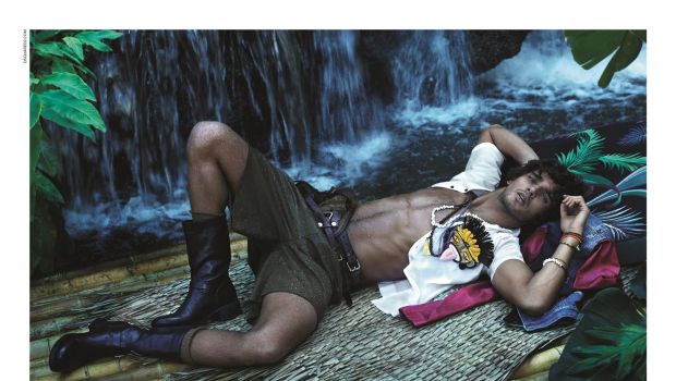 Dsquared2 campagna pubblicitaria primavera estate 2014: i naufraghi tropicali, foto e backstage