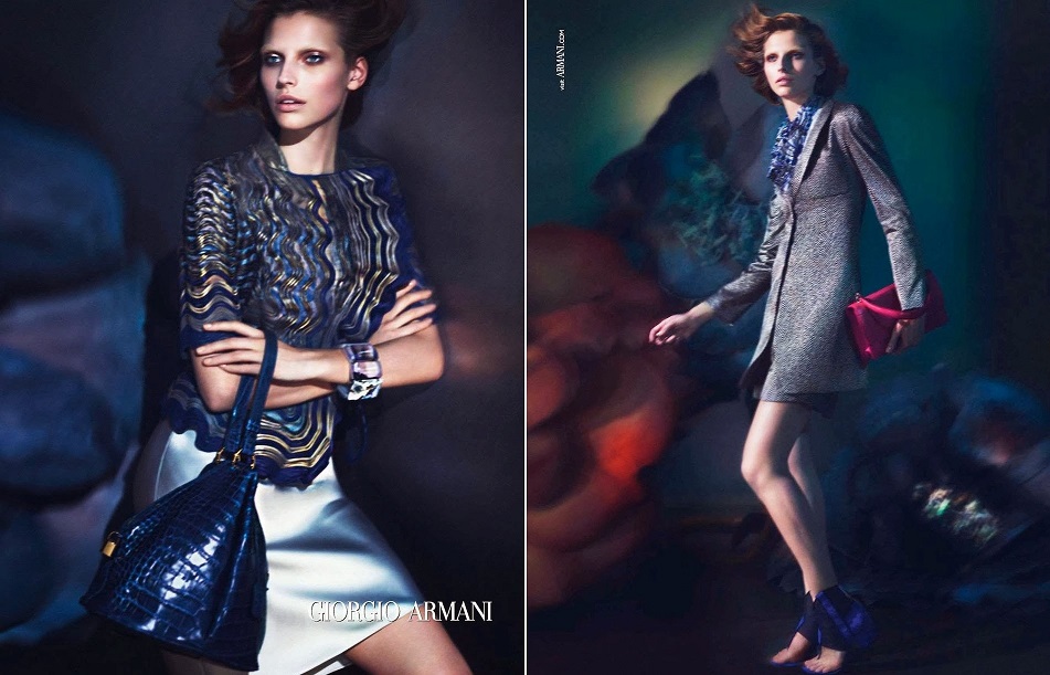Le borse glamour di Giorgio Armani per la primavera estate 2014