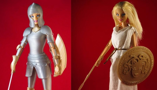 Barbie Cavaliere in armatura, il progetto di stampa 3D di Jim Rodda