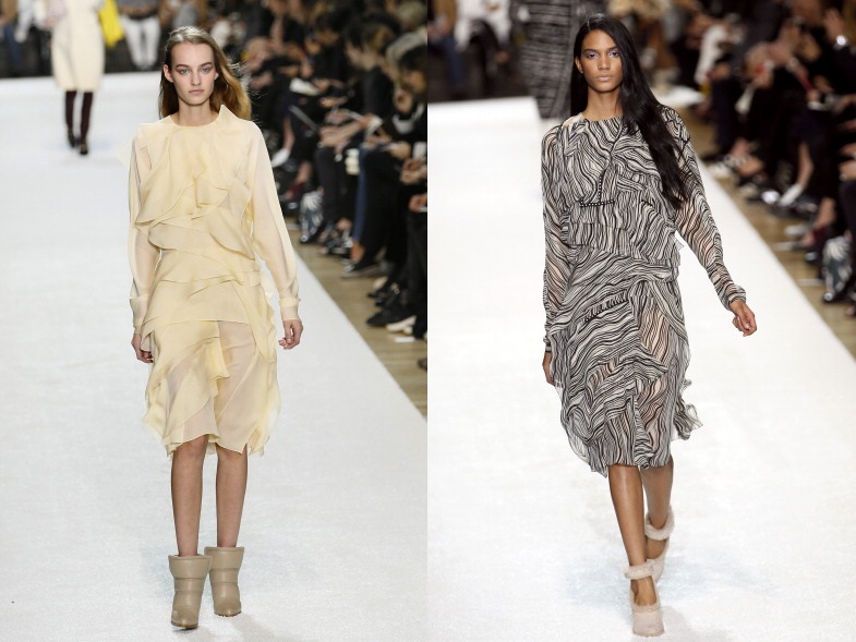 Chloé alle sfilate di Parigi con la collezione autunno-inverno 2014-2015, tra eleganza e raffinatezza