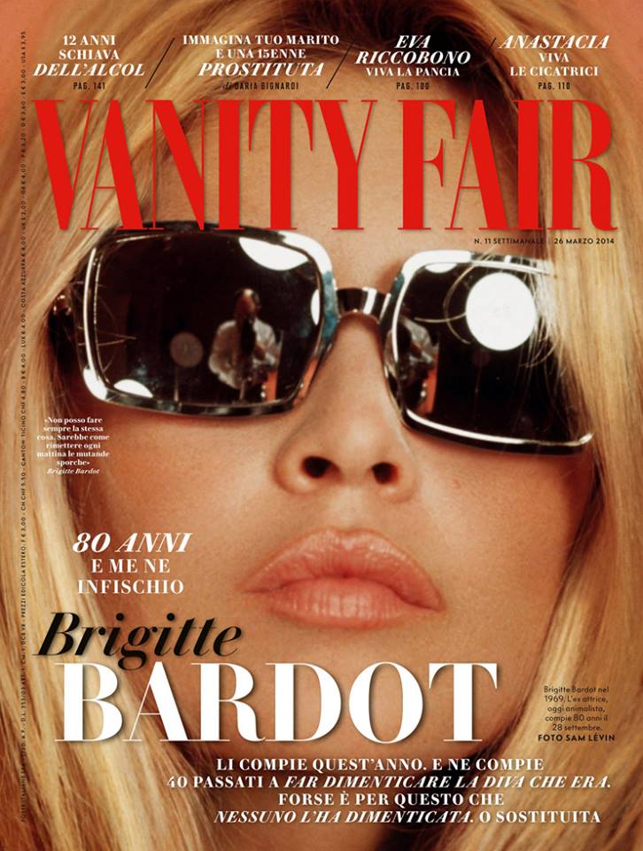 Brigitte Bardot giovane sulla copertina di Vanity Fair: perché cancellare le rughe?