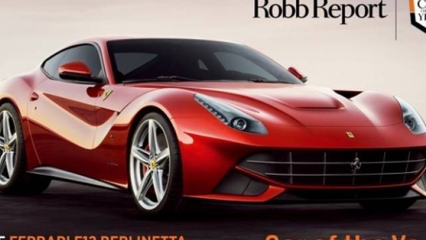 Ferrari F12berlinetta è auto dell’anno per la rivista americana Robb Report