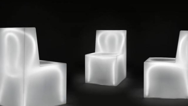 Light Block Chair by Christian Flindt, sedia artistica