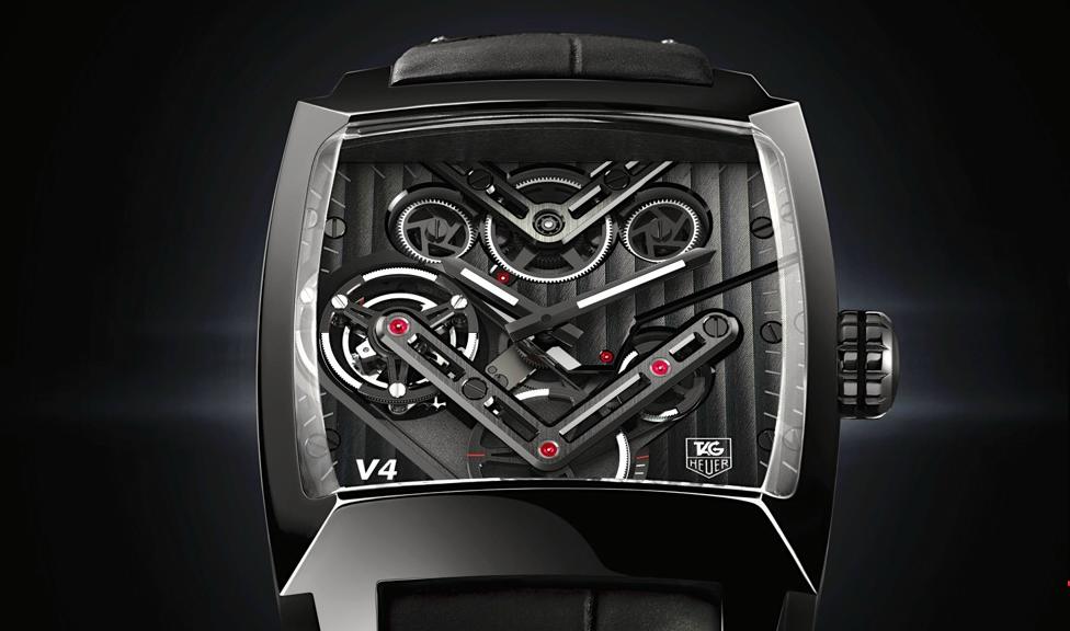 Baselworld 2014, orologio di lusso TAG Heuer Monaco V4 Tourbillon