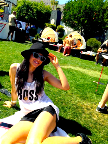 Coachella Festival 2014: le celebrities indossano gli occhiali da sole Diesel Denimeye, le foto