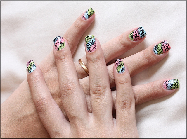 Gel nail art tutorial