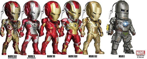 Iron Man: arrivano gli Strap Phone super deformed delle armature della Kids Logic