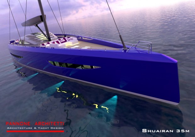 Yacht di lusso a vela Shuairan 35m, innovativo gioiello di Pannone Architetti