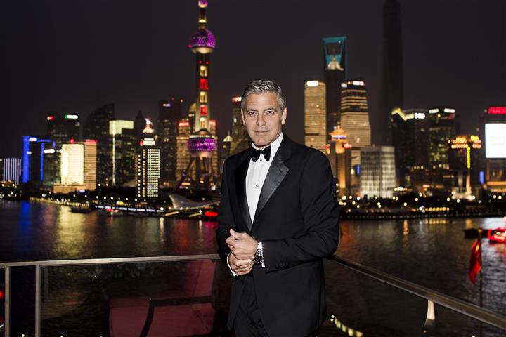 Omega George Clooney: il party evento Le Jardin Secret a Shanghai, foto e video