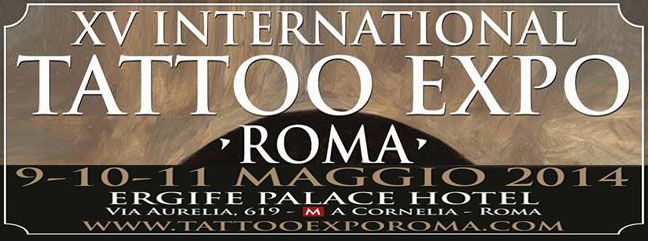 International Tattoo Expo Roma 2014: dal 9 all&#8217;11 maggio appuntamento all&#8217;Ergife Palace Hotel