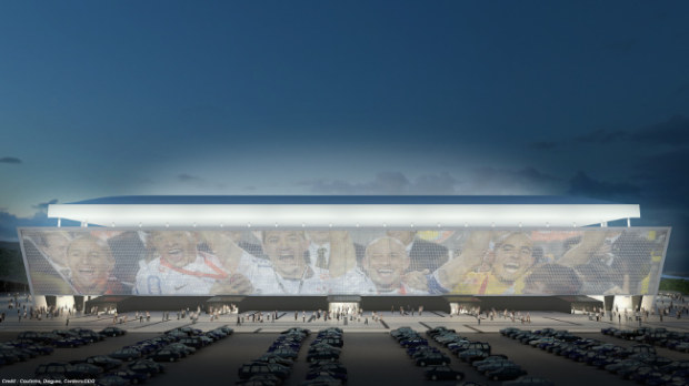 Mondiali 2014, l&#8217;avveniristica Arena Corinthians di San Paolo rivestita in vetro extra chiaro