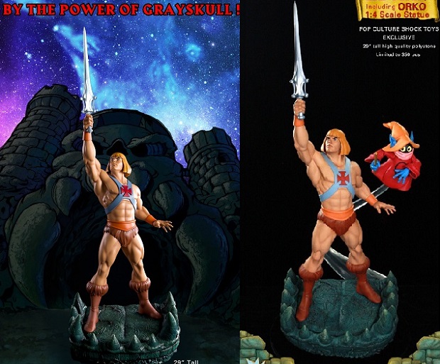 He-Man Masters of the Universe: ecco la statua di Pop Culture Shock