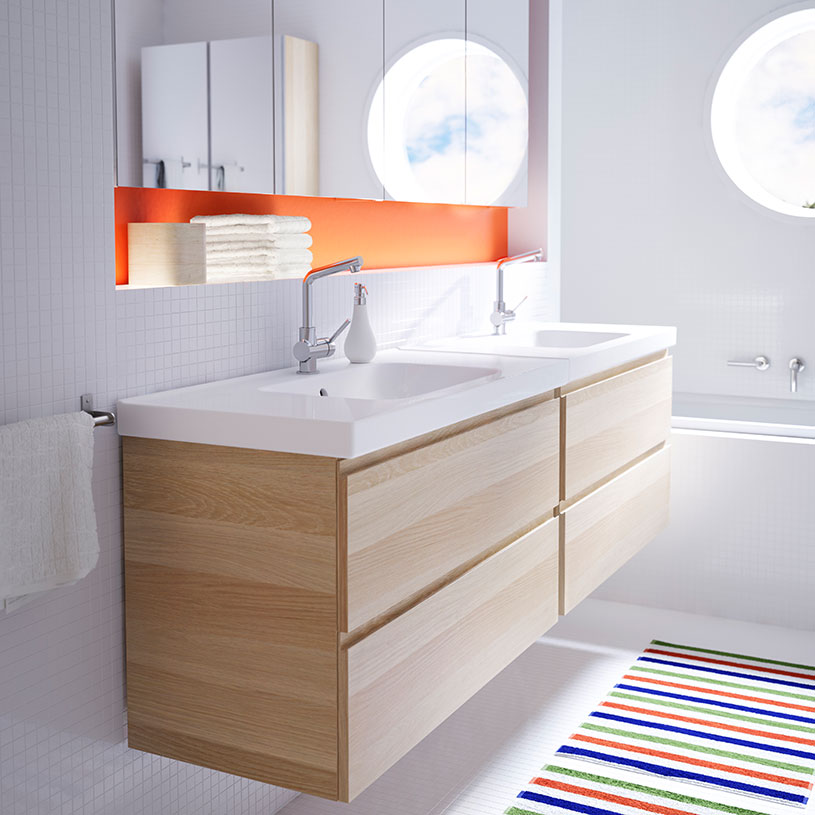 Dal catalogo Ikea 2014 i mobili per il bagno economici e funzionali