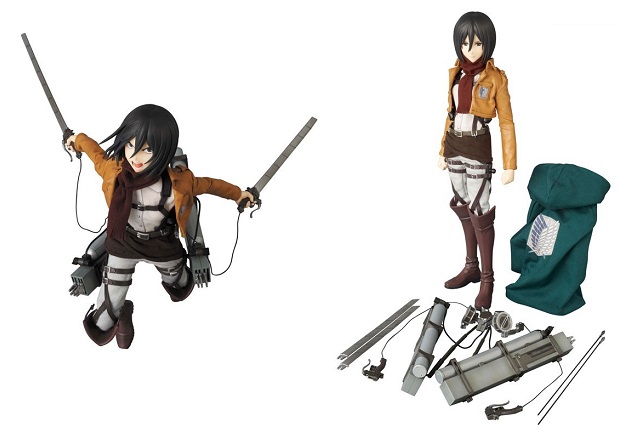 L&#8217;attacco dei giganti: l&#8217;action figure di Mikasa della Medicom Toy