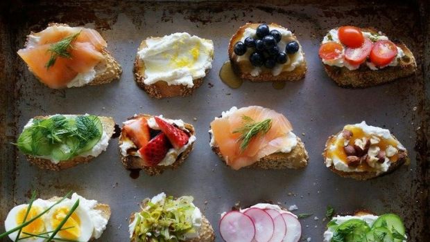 Le 3 ricette delle tartine semplici per l&#8217;aperitivo