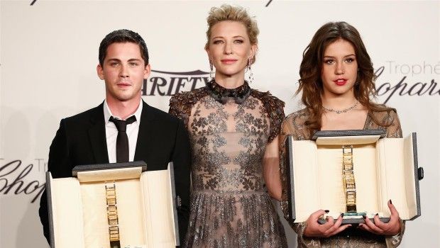 Festival di Cannes 2014: Trofeo Chopard vincono Adele Exarchopoulos e Logan Lerman, madrina Cate Blanchett