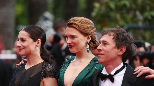 Festival di Cannes 2014: il red carpet del film Saint Laurent, le foto con Lea Seydoux, Salma Hayek, Freida Pinto, Eva Longoria