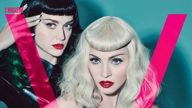 Madonna Katy Perry V Magazine: le regine del pop in versione pin up bondage, la cover di Steven Klein