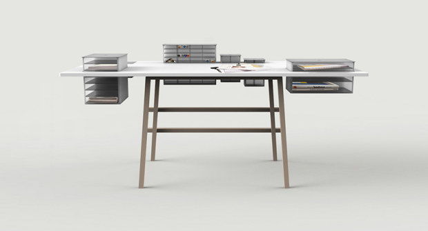Il nuovo tavolo di design per il lavoro firmato Tobias Lugmeier