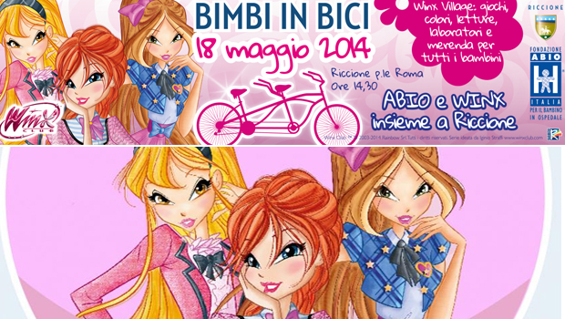 Winx e ABIO per Bimbi in Bici 2014