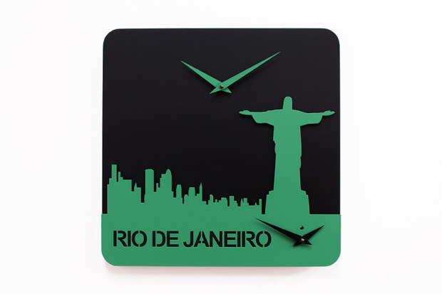 Mondiali Brasile 2014: Rio de Janeiro è una skyline sull&#8217;orologio da parete