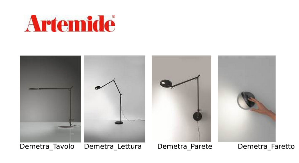 Artemide illuminazione aggiorna la lampada Demetra con nuove forme e colori