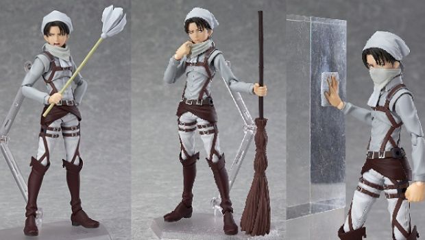 L&#8217;attacco dei giganti: Levi Fights Dust della Figma