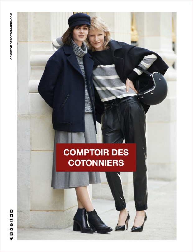 Comptoir des Cotonniers campagna pubblicitaria autunno inverno 2014 2015: la Nouvelle Vague, foto e video