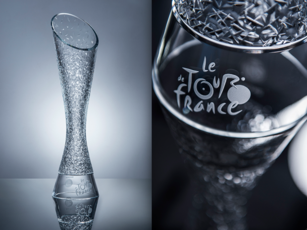 Al Tour de France 2014 brilla il trofeo in cristallo di Lasvit