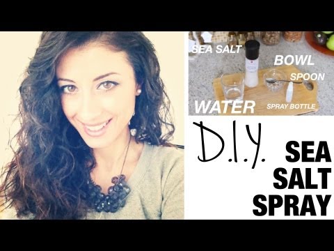 DIY Sea-Salt Spray for Beautiful Curls