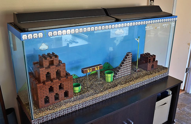 Lego a tema Super Mario: l’acquario fai da te