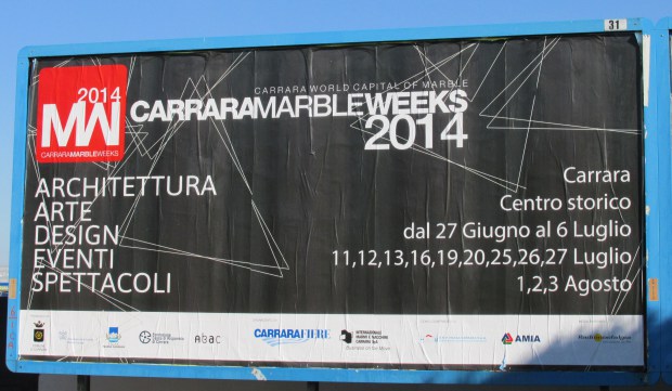 Design e architettura al Carrara Marble Week 2014