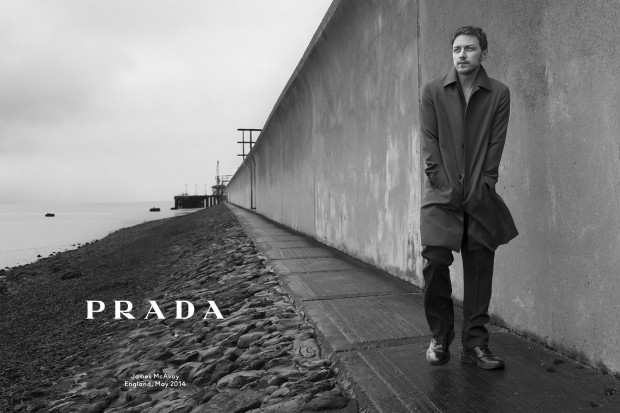 Prada Uomo campagna pubblicitaria autunno inverno 2014 2015: testimonial James McAvoy, il video del backstage