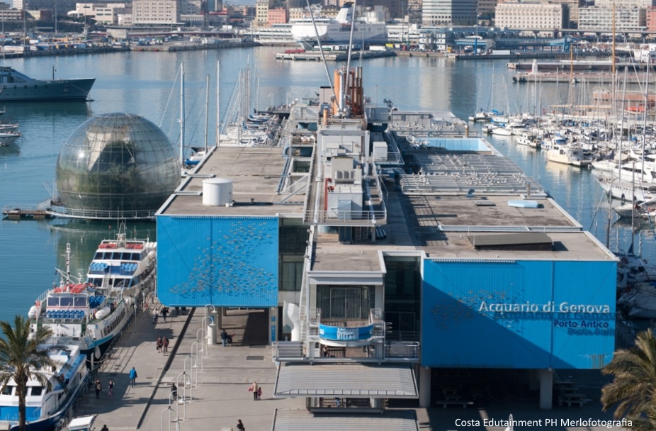 Le foto del Padiglione Cetacei dell&#8217;Acquario di Genova disegnato da Renzo Piano