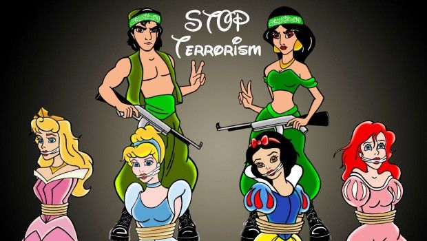 aleXsandro Palombo Stop Terrorism: se la principessa Jasmine diventasse una terrorista?