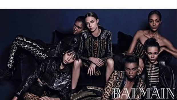 Balmain Cara Delevingne: la campagna pubblicitaria autunno inverno 2014 2015, le foto