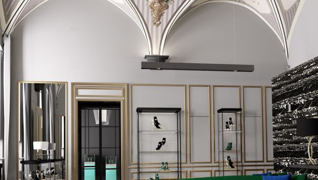 Aquazzurra scarpe Firenze: il primo flagship store a Palazzo Corsini, le foto