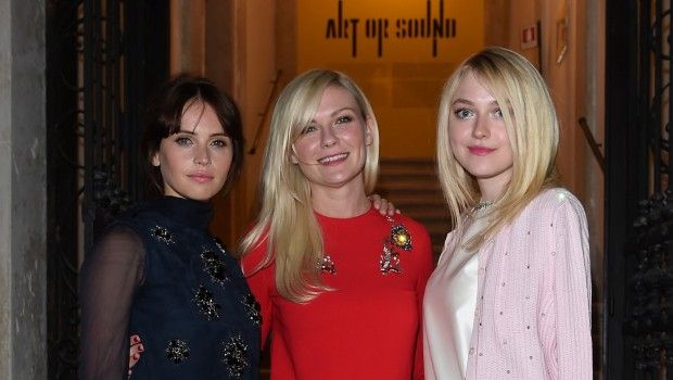 Festival Cinema Venezia 2014: il party Miu Miu Women’s Tales con Kirsten Dunst, Dakota Fanning e Kate Mara