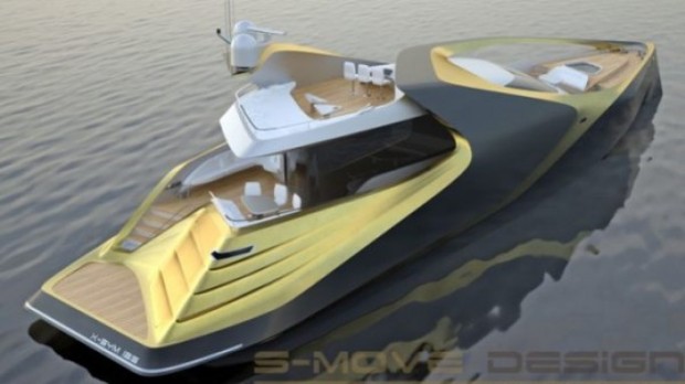 Yacht S-Move Design X-SYM 125: concept asimmetrico