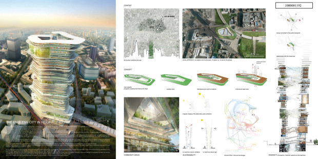 Un progetto di città in verticale vince il SuperSkyScrapers Award 2014