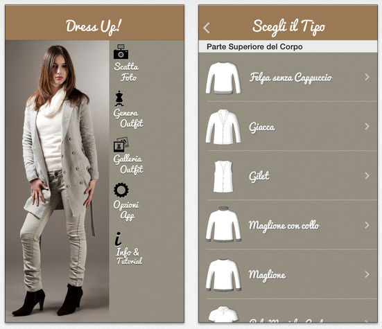 Su iPhone arriva il guardaroba virtuale interattivo con l&#8217;app DressUp Your Outfit