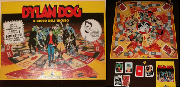 Dylan Dog: Il Gioco dell&#8217;Incubo, il gioco da tavolo vintage degli anni &#8217;90