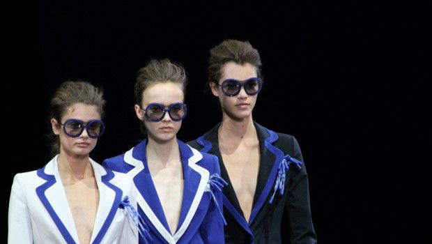 Sfilate Milano Moda Donna settembre 2014: il Blue@ di Emporio Armani, la primavera estate 2015