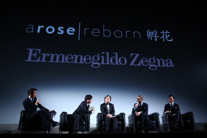 Ermenegildo Zegna A Rose Reborn: la premiere del film allo Shanghai Exhibition Center con Stefano Pilati e Paolo Zegna