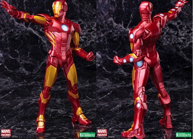 Iron Man: nuova versione della statua in rosso e oro di Kotobukiya