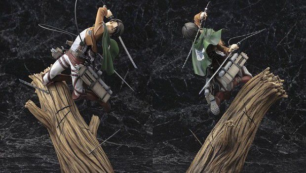 L&#8217;attacco dei giganti: ecco la dinamica action figure di Levi Rivaille di Kotobukiya