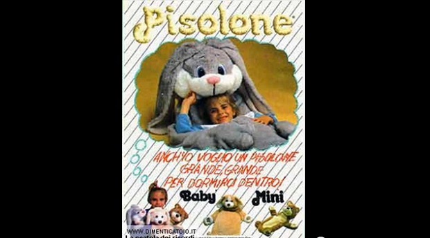 Pisolone, il gioco-sacco a pelo-peluche vintage della Giochi Preziosi