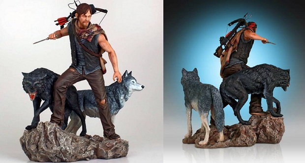 The Walking Dead: la statua di Daryl Dixon con i lupi della Gentle Giant