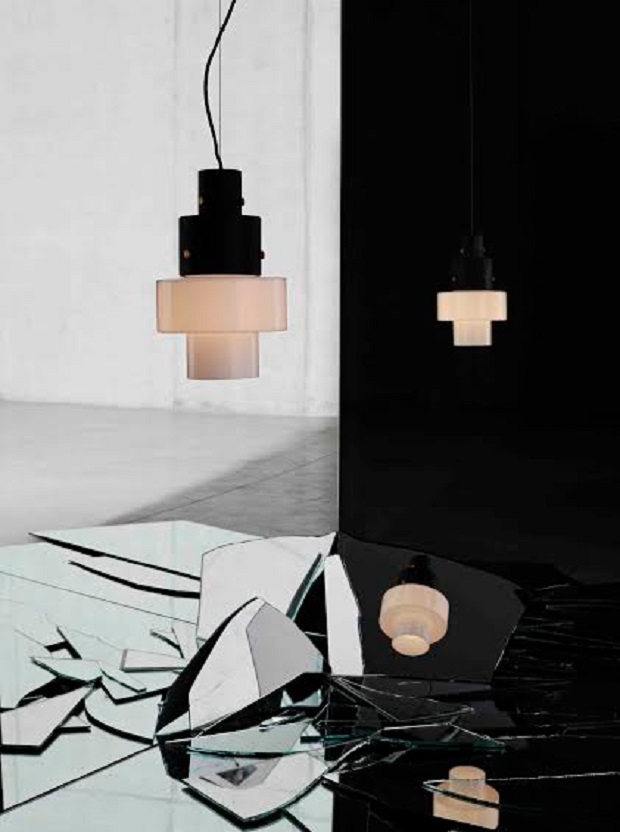 Diesel Living with Foscarini, la lampada Gask che ricorda un tempio